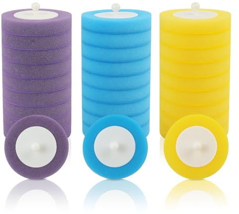 30 PCS Escobilla de Inodoro desechable, Cabezales Desechables de Repuesto para escobilla de Inodoro con líquido de Limpieza, Cepillo de Inodoro desechable para Inodoro y Cuidado del baño