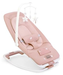 Joie Dreamer Babywippe ab Geburt, kompakt & faltbar, mit Vibrationsfunktion, 3-fach verstellbarer Rückenlehne, Farbe Lola