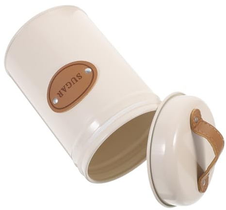 FONDOTIN Azucarero Metálico Tapa, Recipiente Para y Azúcar, Color, Almacenamiento Hermético, Diseño Nórdico, Uso En Cocina y Comedor,