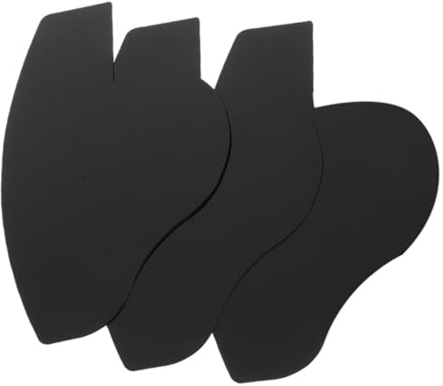 SAFIGLE Bartformungswerkzeug nicht Verformbar aus Pvc für Männer 3 Stück Schwarz mit Haaransatzvergrößerungskarte zur Bartdichteoptimierung und Hairstyle Design