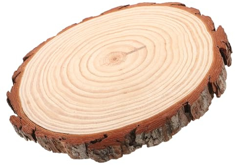 FONDOTIN Piedras de Paso de Jardín de Madera Natural Antideslizantes Rodajas de Tronco para Senderos y Paisajismo Exterior para Patios y Caminos al Aire