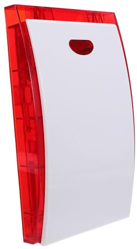 SOESFOUFU Sirena de Seguridad para Exteriores 12v Alarma Sonora y Luminosa Estroboscópica Bocina Antirrobo Resistente al Polvo para Protección Vehículos Barcos y Sistemas de Vigilancia
