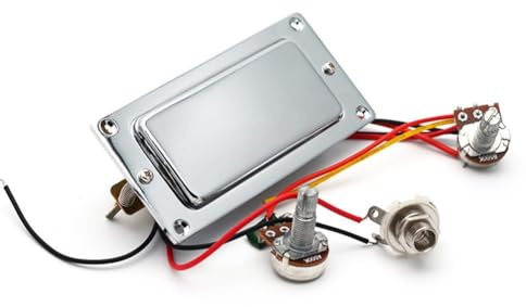 Gettimore Humbucker-Tonabnehmer-Set für E-Gitarre, Doppelspulen, mit vorverdrahtetem Kabelbaum und 500 K Potentiometer als Ersatz