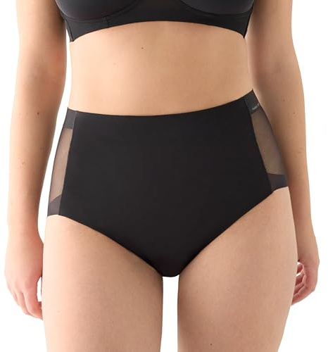 YSABEL MORA Braga Alta de Control. Colección nomarks. Efecto Estilizado, Zona Frontal de Doble Capa de Tul para un Control Firme del Abdomen. Estampado Liso.