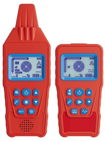 buscador de Vigas, Comprobador de Cables subterráneos, rastreador de Cables antiinterferencias, localizador de Cables de Alta y Baja tensión, Detector de tuberías subterráneas(Rot)