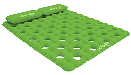 AIRHEAD SUN COMFORT COOL SUEDE Double Pool Mattress, Lime (AHSC-016)