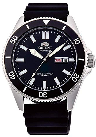 Orient HerrenArmbanduhr Analog Automatik Gummi RA-AA0010B19B