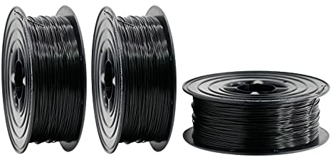 PLA Filament 1,75mm 3D Drucker oder Stift 3 er Set 3x 1Kg schwarz