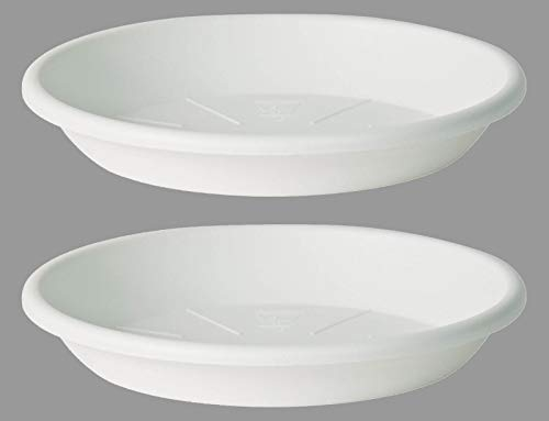 Euro3Plast 1488.03 2 Stück Medea Untersetzer 64 cm rund Farbe: Weiß