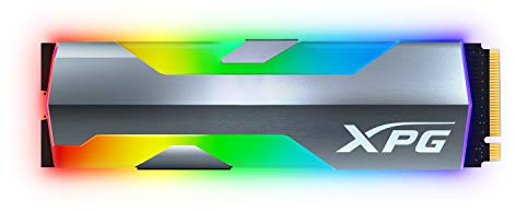 XPG ADATA SPECTRIX S20G 500GB PCIe Gen3x4 M.2 2280 Solid State Drive RGB Design with 2500/1800 R/W Speeds to Level Up Your Gaming Performance, ASPECTRIXS20G-500G-C