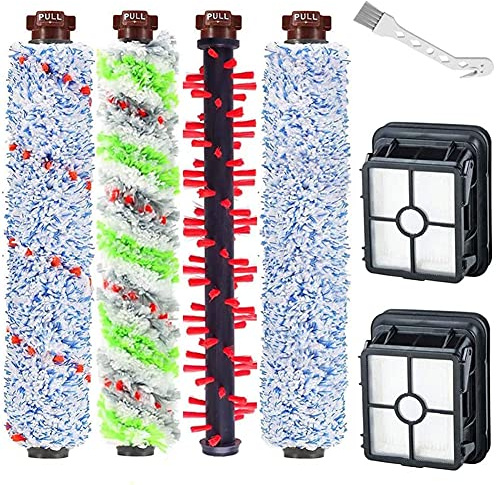 Ytaland Zubehör für Bissell Crosswave 3-In-1,1 Mehrzweck-Hauptbürste + 1 Teppichbürste + 1 Haustier-Rollbürste +1 Bodenbürste + 2 Filter,für Bissell CrossWave 1866 1785 2052 1713 2225 Staubsauger