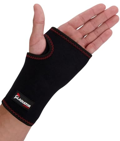 Gladiator Sports Karpaltunnel Handgelenkbandage - Handgelenkstütze mit Metallschiene für Karpaltunnelsyndrom - Zur Linderung von Tendinitis Arthritis Schmerzen