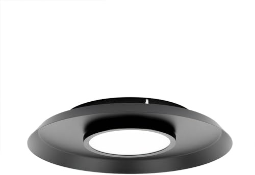 Lucande Ceiling Light Merilla (Modern) in Black Made of Metal for e.g. Living Room & Dining (1 Light Source, GX53) from Ceiling lamp