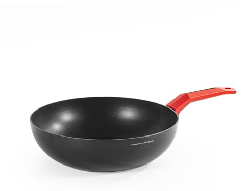 H&H Alessandro Borghese Wok Antiaderente, Hot Spot, Alluminio, 28cm