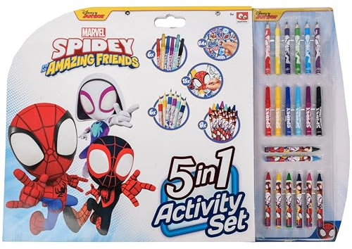 Marvel Caja de Actividades para Colorear Spidey 5 en 1