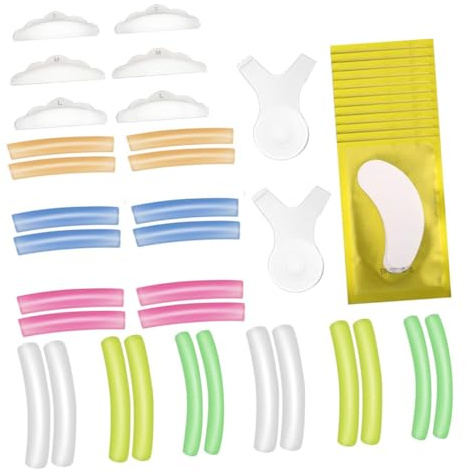 FRCOLOR 1 jeu de coussinets de cils - Bâtons de levage - Outil de maquillage réutilisable - Pour cils en D curl - Kit d'extension de cils - Outil de masquage de cils