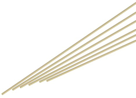 sourcing map 6Pcs Brass Brazing Rods, Phosphor Copper Solder, Low Temperature Welding Sticks 1/8x10 for Copper Repair, HVAC Refrigerator