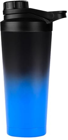 EACHPT Edelstahl Protein Shaker 750ml, Eiweiß Shaker Mit Sieb | Edelstahl Doppelwandig Vakuum Isoliert, BPA Frei Auslaufsicher, Thermoflasche Für Eiweiß-Sportgetränke