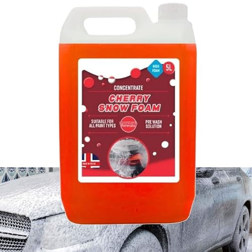 5L Cherry Snow Foam Super Thick Vehicle Cleaning Foam Extremely Powerful & Easy To Use (1)