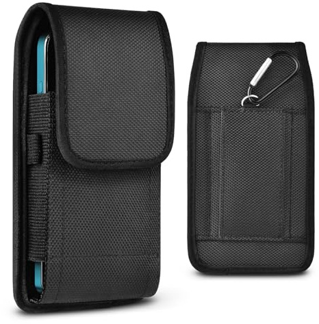 Flintronic Funda Movil Cinturón Vertical(XL), Funda para Teléfono Móvil, Teléfono Cintura Bolsa con Clip, Compatible con Samsung S23 S22 S21 A54 A53 A14 A13 para iPhone 15 14 13 12 11 Pro MAX