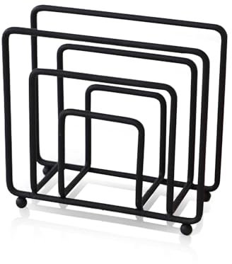 Serviettenhalter Schwarz Mattes, Serviettenhalter Freistehender Metall Tischtuchspender, Servietten-Rahmen Serviettenständer für Restaurant Café Hotel Küche