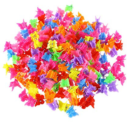 Beaupretty 100 Stück Mini Haarspangen Klein Haarklammer Klein Jaw Clips mit interlocking Jaws Haarspangen für einfache Handhabung mitbringsel kindergeburtstag