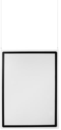 Djois, 930037 - Acryl Posterhalter, Magneto A1 Display-Tasche, Beidseitig, Schwarz, Großformat-Display, Aufhängeseil Inklusive, Ideal für Beschilderung