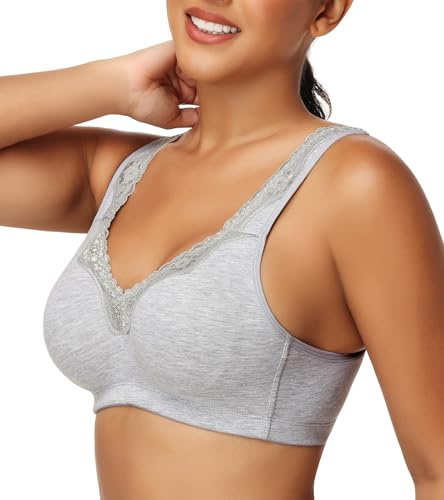 Oscrenia Minimizer Comfort Cotton Bra for Women Wireless Non Padded Sleep Underwear