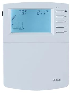 Controlador De Sistema De Calentamiento Solar De Agua SR658, Funcionamiento Del Colector Del Tanque, Función De Apagado, Contador De Horas De Funcionamiento, Velocidad De La Bomba, Medición De Calor