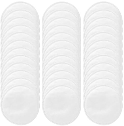 ABOOFAN 100 Weiße Runde Reinigungspads aus Vliesstoff Praktische Make Up Entferner Pads für Tägliche Gesichtsreinigung und Sanftes Abschminken 100 Stück