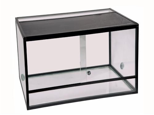 Reptiles-Planet Aluminium Elegans Terrarium för Reptiler/Amfibier, 45 cm x 30 cm x 30 cm, Svart