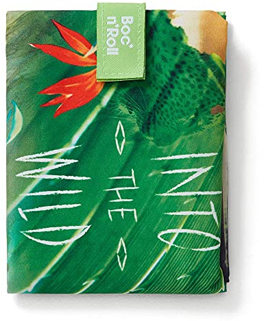 Roll'eat ® | Bolsa Merienda, Porta Bocadillos con Envoltorio Reutilizable, Porta Alimentos Ecológico sin BPA, Bolsa de Tela, Color Wild - Boc'n'Roll Young