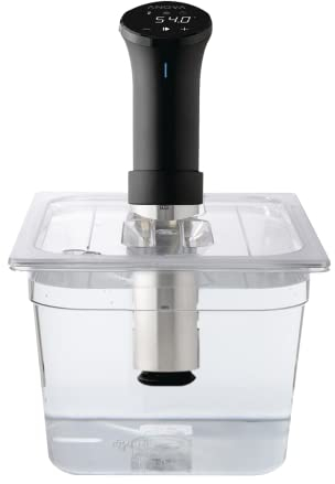 SousVideTools Récipient Transparent en Polycarbonate avec Couvercle Découpé sur Mesure pour Cuiseur sous Vide Anova sans Bpa, Antiadhésif, Passe au Lave-Vaisselle 11,6 l