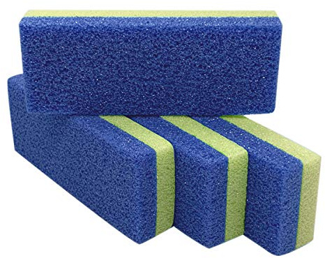 Piedra pómez para pies, removedor de callos y exfoliante de piel dura (paquete de 4) (amarillo)