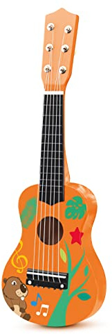 SEVI Chitarra | Trudi by Giochi in Legno educativi Prima Infanzia. Costruzioni e Giocattoli. Regalo di Natale e Compleanno per Bambini | 54x20x8cm Wood | Modello 88065