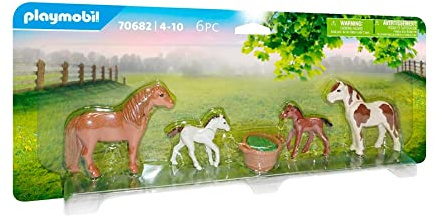 PLAYMOBIL, Ponis con Potros, a Partir de 4 años (70682)