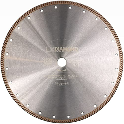 LXDIAMOND Diamant-Trennscheibe 350mm x 20,0mm Diamantscheibe Betonscheibe für Stein Beton Mauerwerk 350 mm passend für Schneidetisch, Trennschleifer, Trennjäger, Motorflex, in Premium Qualität