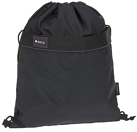Bold Lässig Kinder Turnbeutel Sportbeutel mit Rucksackfunktion/School String Bag Bold Black