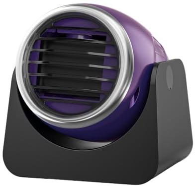 TOTMOX Car Defroster Heater, 12V 120W 10A Autoscheibenentfroster, tragbarer Auto Heizlüfter elektrisch verstellbare Klimaanlage Demister- Lila