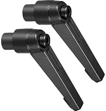 CoCud Abrazadera Palanca Manijas, M8 Rosca Hembra 57mm Palanca, Ajustable Desbloqueo Rápido Perillas Giratorias Negro - (Aplicaciones: para Maquinaria Torno), 2 Uds