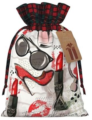ZISHAK Kosmetik-Parfüm-Kunststoff, Geschenktasche, zart gestylt für besondere Anlässe, ideal für Festivals, Jubiläen