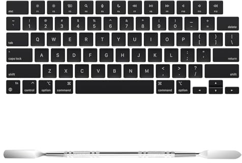 Soonjet Replacement US Keyboard Keycaps Key Caps for MacBook Air 15 inch / 13.6 inch M3 M2, MacBook Pro 14 inch / 16 inch M3 M2, Full Keycap with Removal Tool