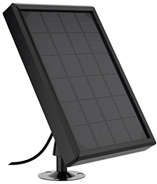 KANBUN Solar Security Camera Outdoor 6000mAh Rechargeable Battery Powered IP Camera Solar Power Charging 1080P HD Outdoor Wireless Security WiFi Camera(Only solar no camera)