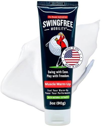 SwingFree Warmup Drive – Pre-Round Warming Muscle Cream for Golf & Rotational Athletes – Supports Mobility for Hips, Shoulders & Back – Fast Absorbing – 3 oz