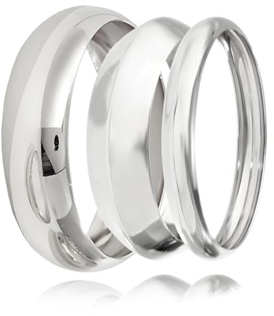 3 PCS Chunky Silver Bangles for Womens Set, Stackable Silver Bracelet for Women, Fashionable Silvers Jewellery Bangles Suitable for Daily Outings Parties Gatherings Birthdays