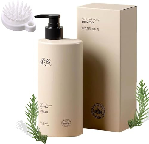 Rouran Shampoo, Rouran anti-champú periodístico, champús aclaradores de rou-ran, control de aceite esponjoso, nutritivo e hidratación, ingredientes naturales, todos los tipos de pelos (1pcs)