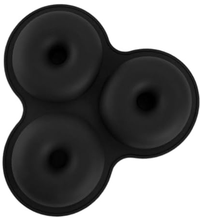 Molde de Silicona para Donuts Bandeja Reutilizable Con 3 Cavidades