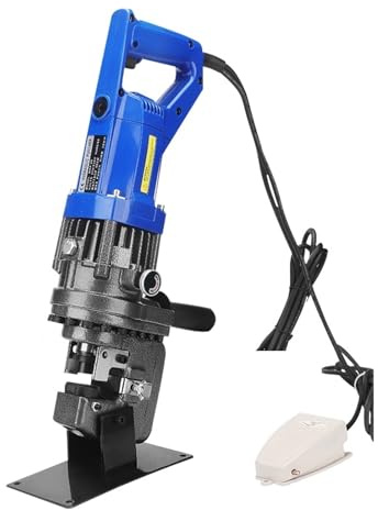 Elektrischer handlicher hydraulischer Locher JP-20 for Stanzen von 6 mm dicken Platten aus Stahl, Winkelstahl, Eisen und Aluminium Bequemer Griff(Black MHP-20-5 50mm)