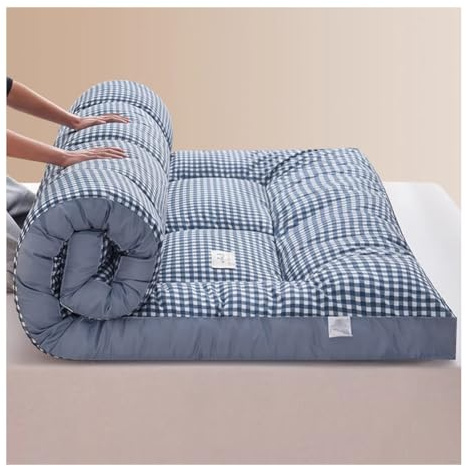 Ghygetrich Topper Viscoelástico, Futon Colchon Mattress Topper Sobrecolchon Colchón Enrollable Topper Colchon F 150x200cm