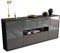 Stil.Zeit Sideboard Olaf, Korpus anthrazit matt, Front Hochglanz Graphit (180x79x35cm) Push-to-Open Technik & Leichtlaufschienen